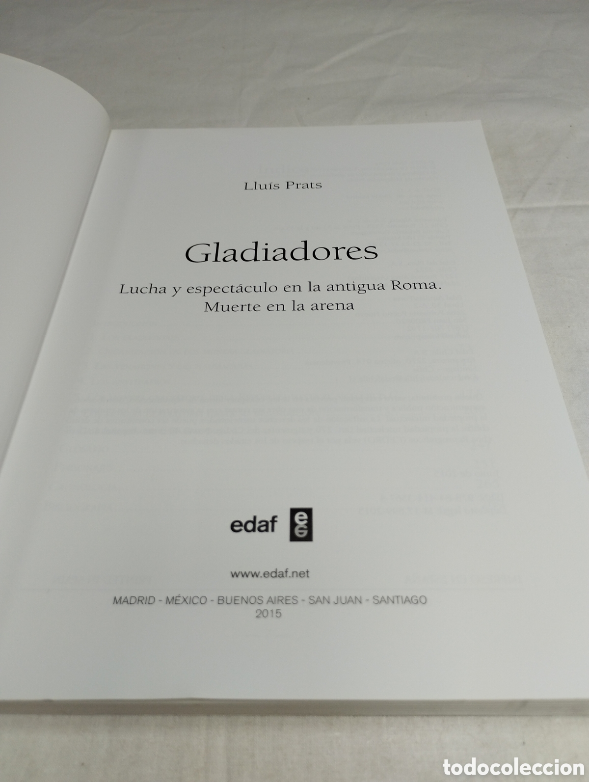 Libros de segunda mano: Gladiadores. Llu&iacute;s Prats, 2015 - Foto 3