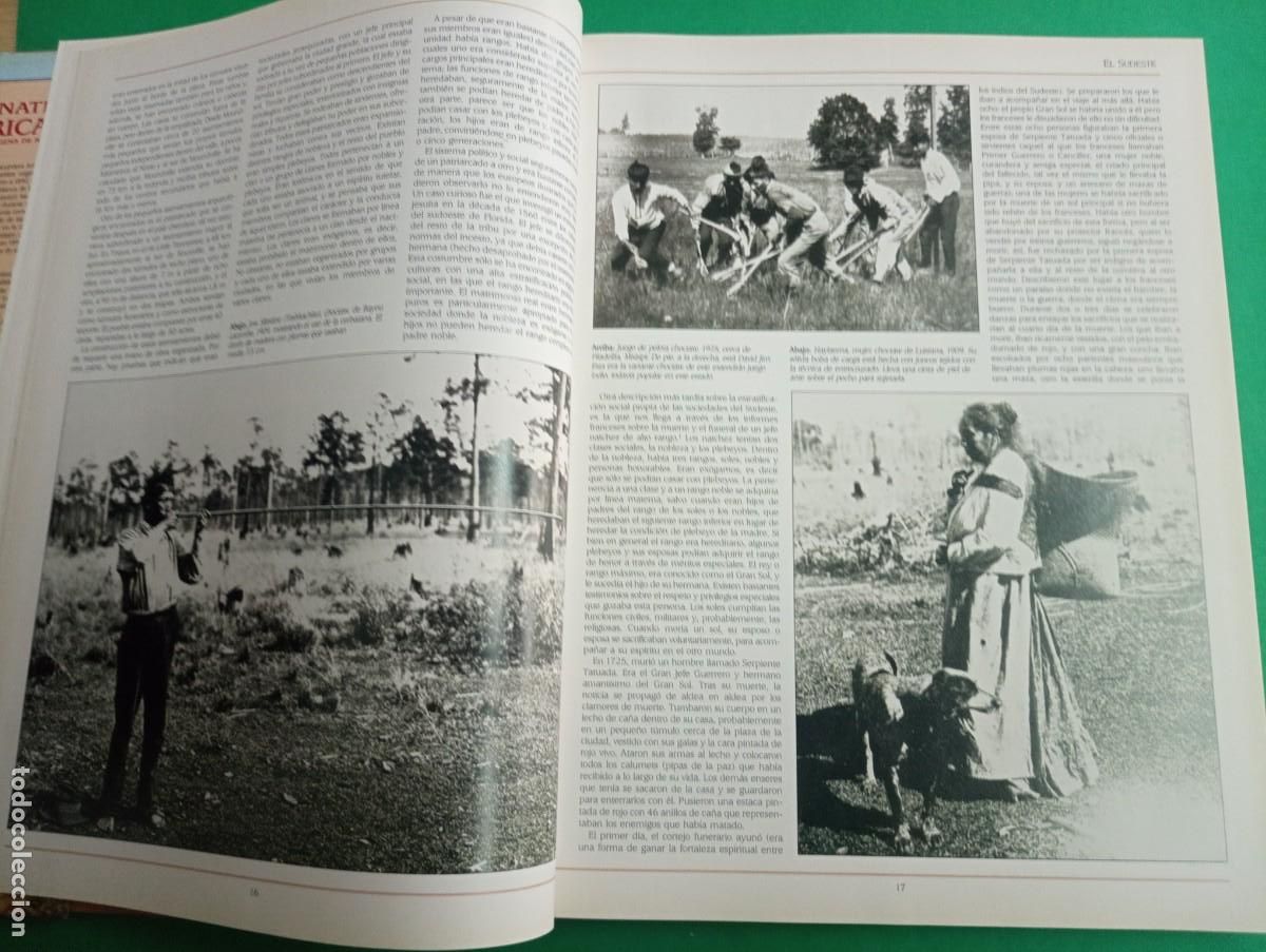 Libros de segunda mano: Antiguo libro LOS NATIVOS AMERICANOS. Indios. Madrid 1992. - Foto 4