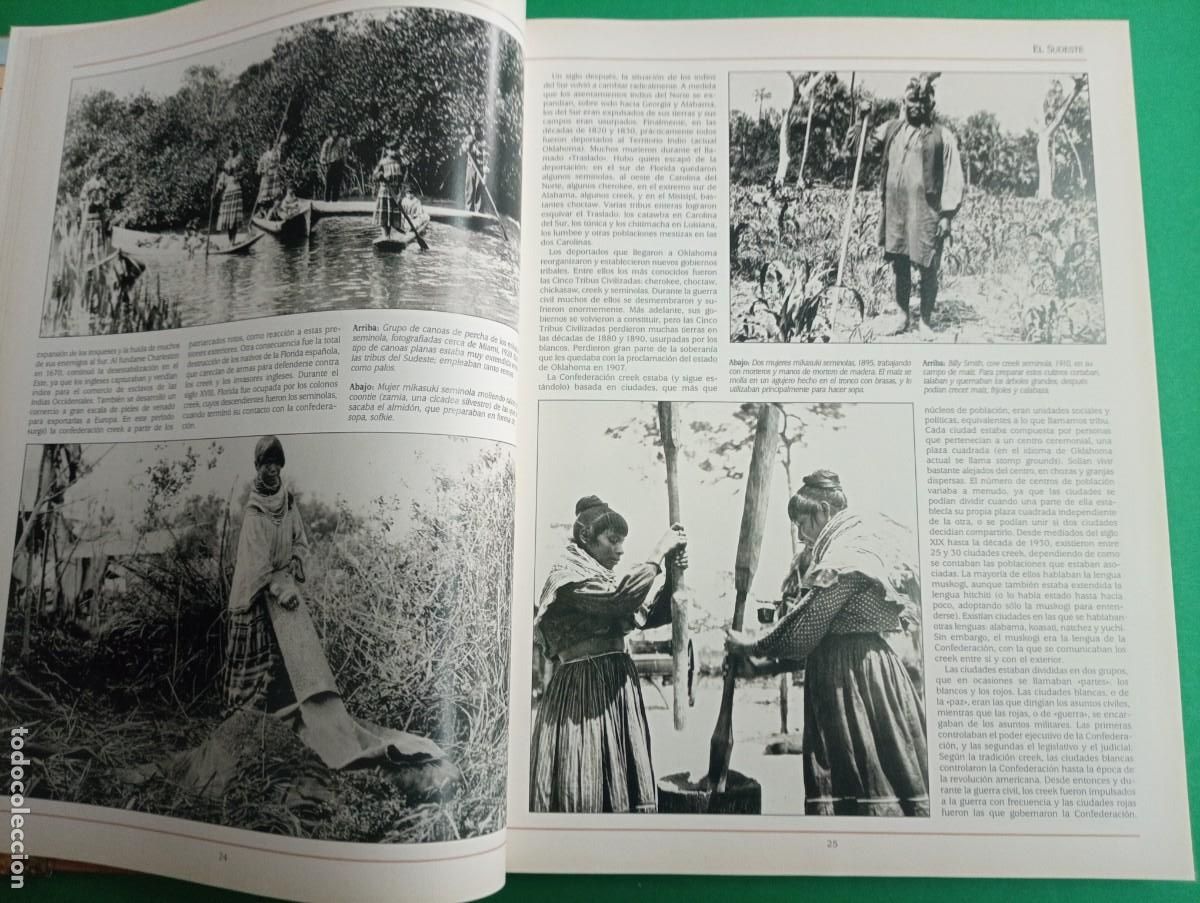 Libros de segunda mano: Antiguo libro LOS NATIVOS AMERICANOS. Indios. Madrid 1992. - Foto 6
