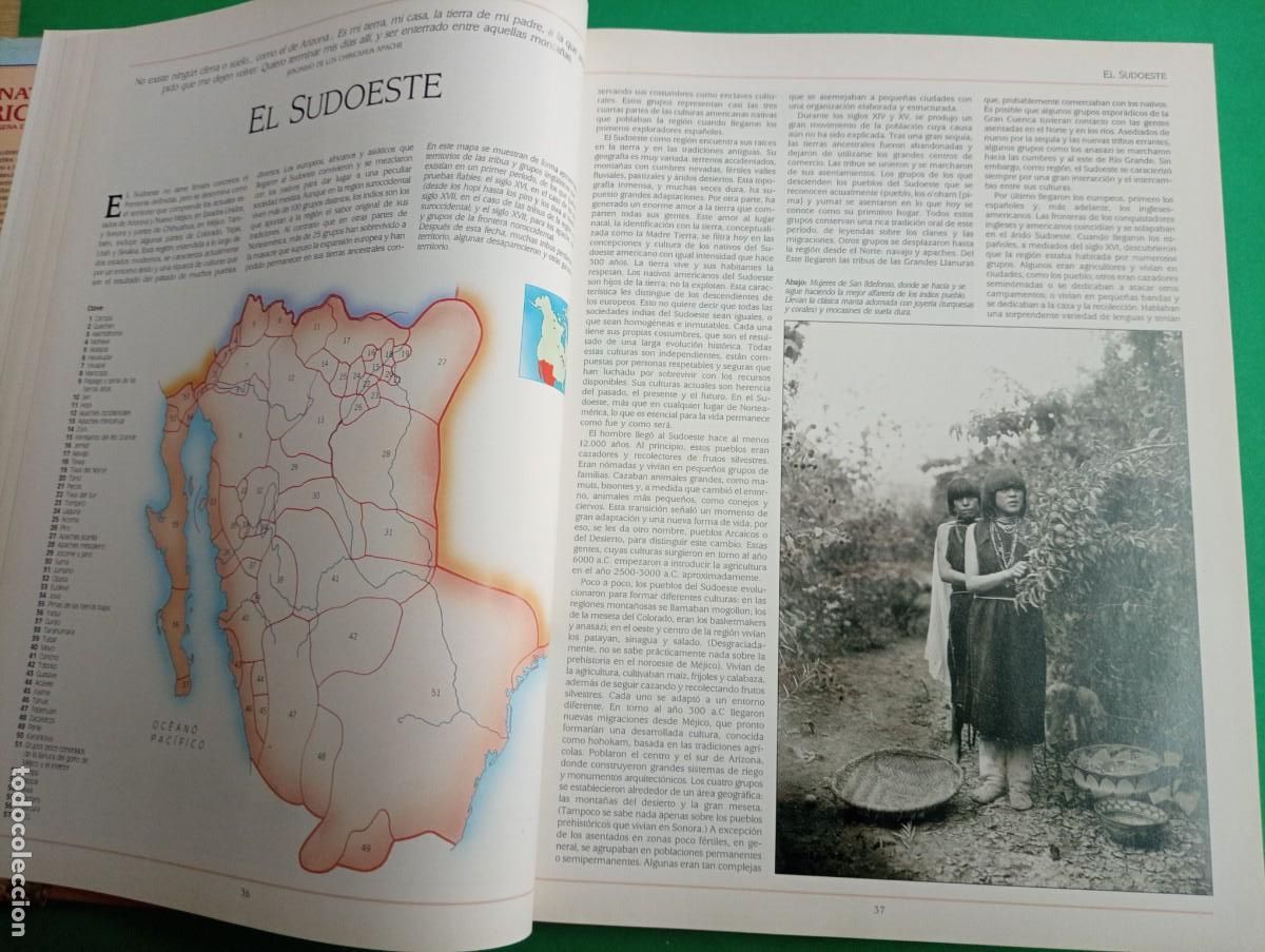 Libros de segunda mano: Antiguo libro LOS NATIVOS AMERICANOS. Indios. Madrid 1992. - Foto 9