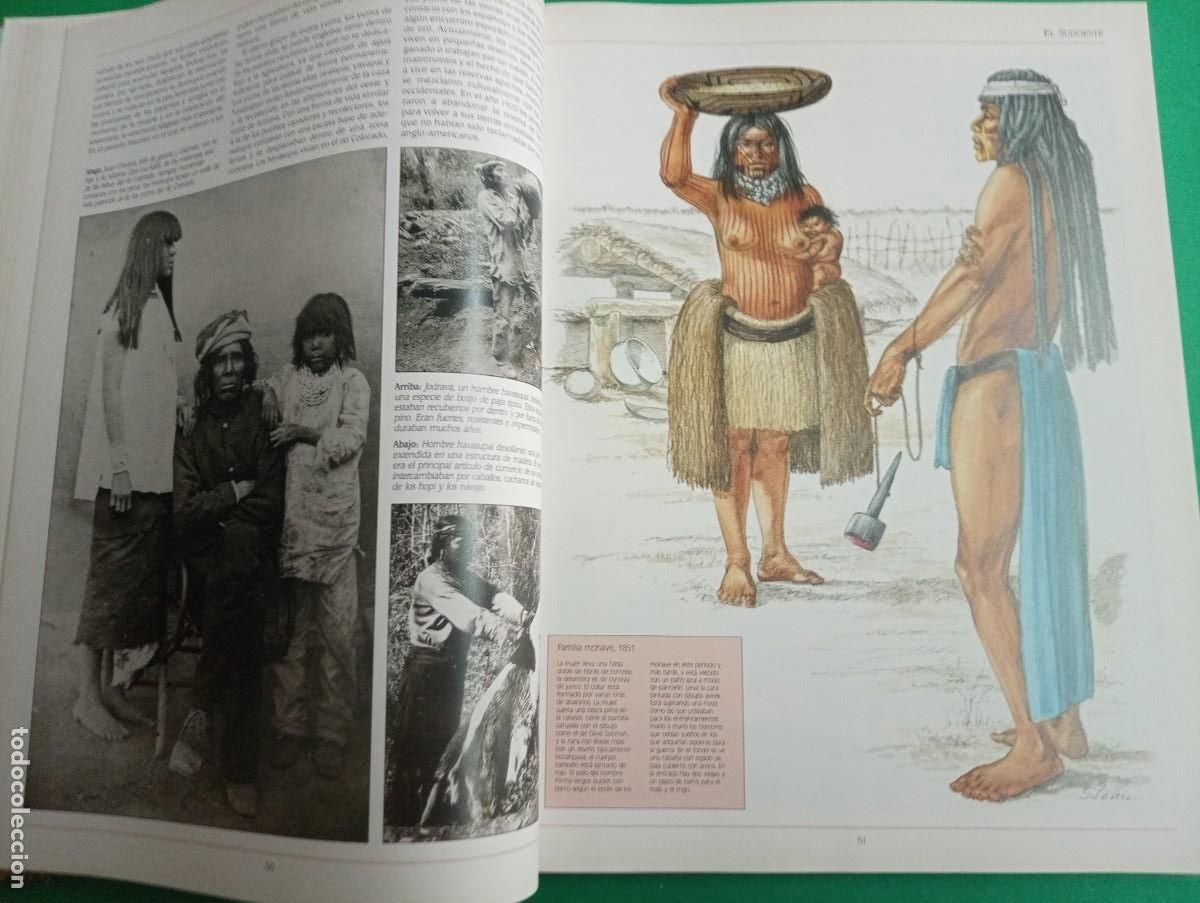 Libros de segunda mano: Antiguo libro LOS NATIVOS AMERICANOS. Indios. Madrid 1992. - Foto 10