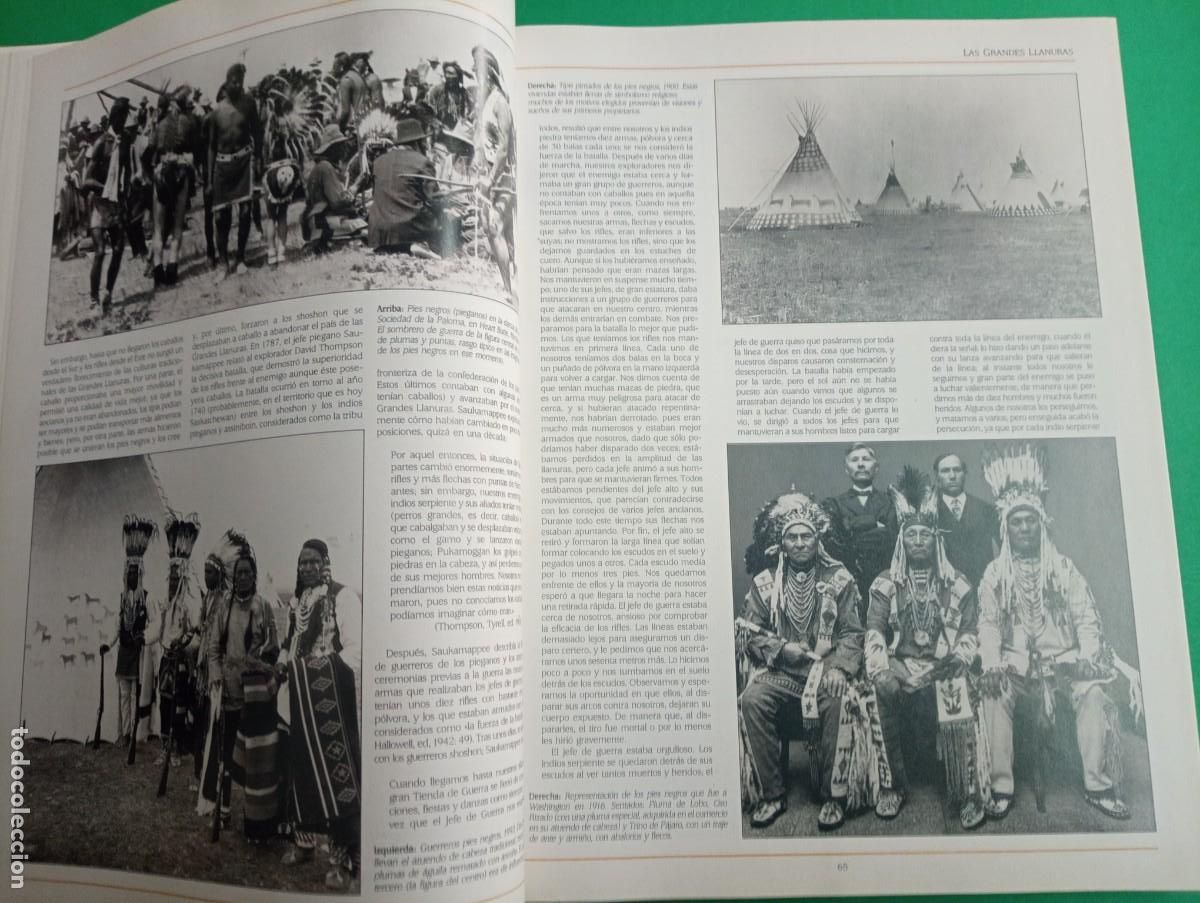 Libros de segunda mano: Antiguo libro LOS NATIVOS AMERICANOS. Indios. Madrid 1992. - Foto 12