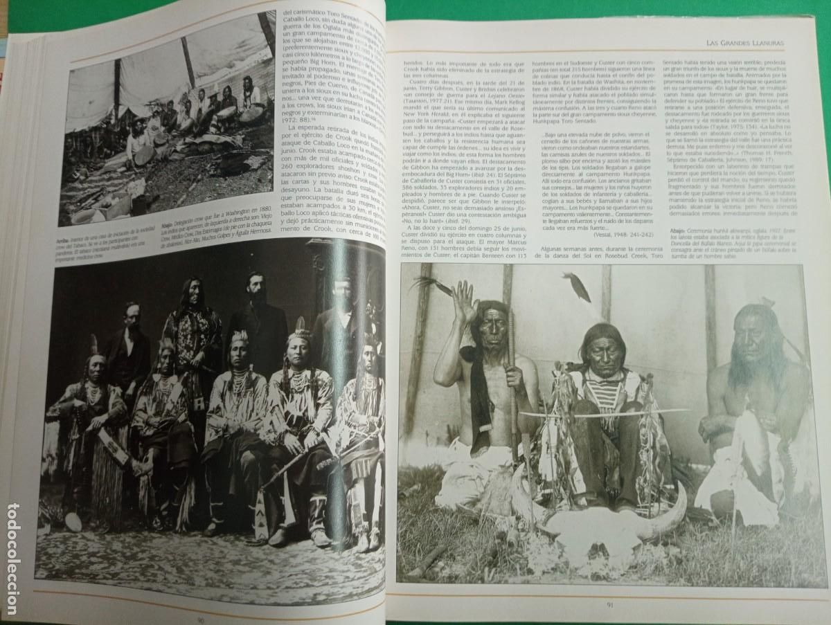 Libros de segunda mano: Antiguo libro LOS NATIVOS AMERICANOS. Indios. Madrid 1992. - Foto 14