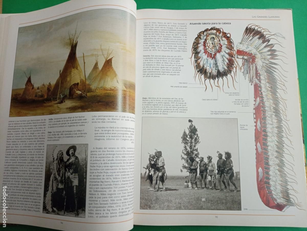 Libros de segunda mano: Antiguo libro LOS NATIVOS AMERICANOS. Indios. Madrid 1992. - Foto 15