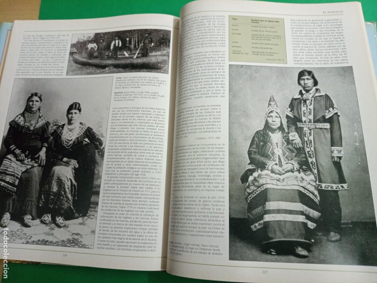 Libros de segunda mano: Antiguo libro LOS NATIVOS AMERICANOS. Indios. Madrid 1992. - Foto 23