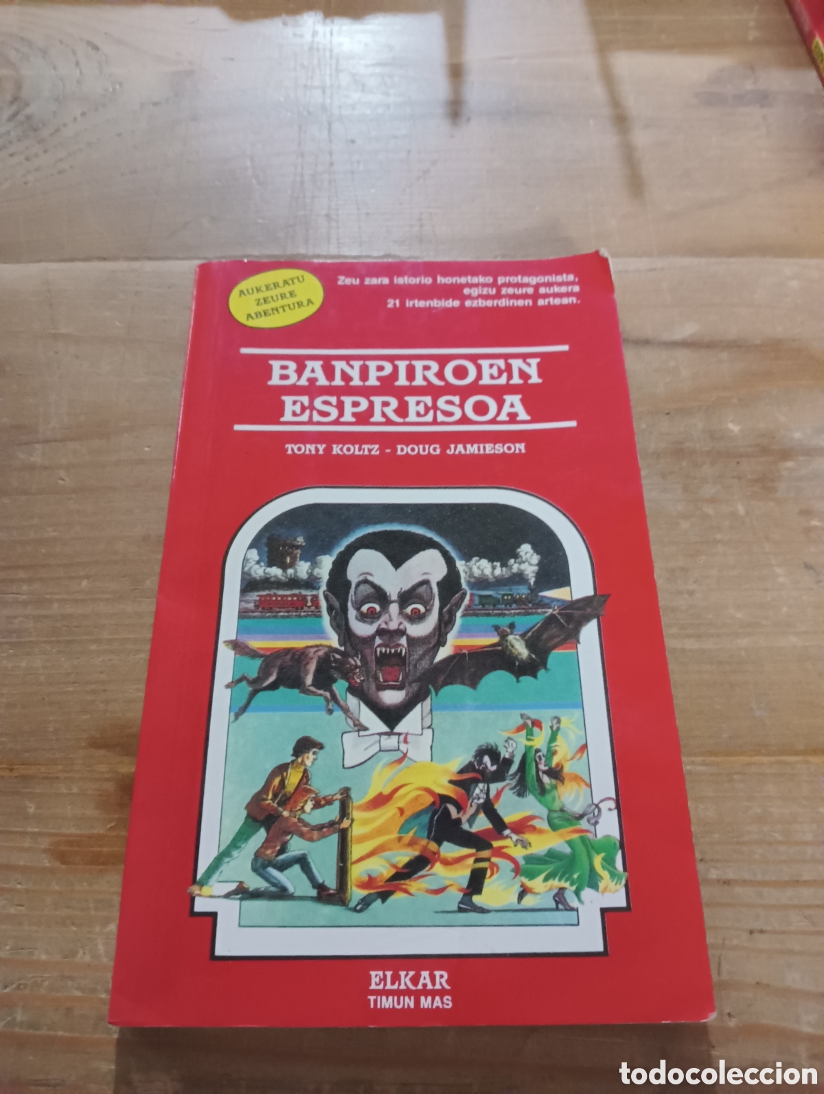Libros de segunda mano: Banpiroen Espresoa 4 .Timun Mas . Euskera - Foto 1