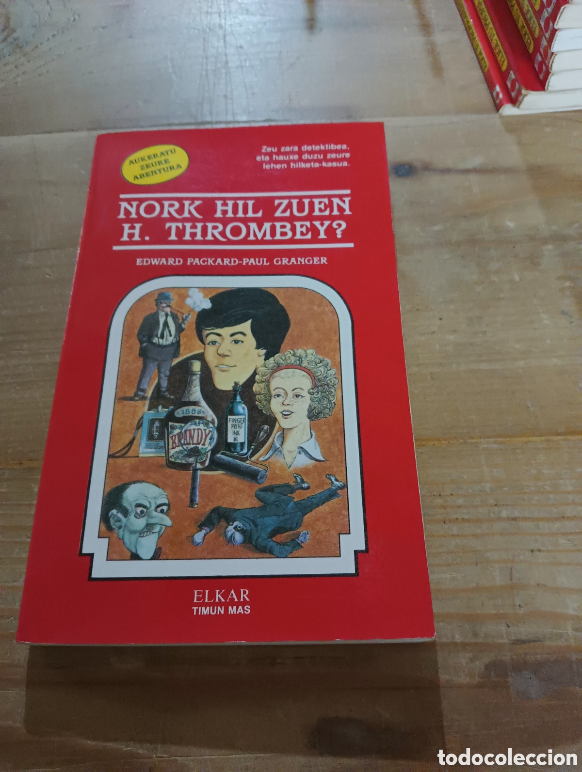 Libros de segunda mano: Nork Hil Zuen H. Thrombey 1. Euskera. - Foto 1