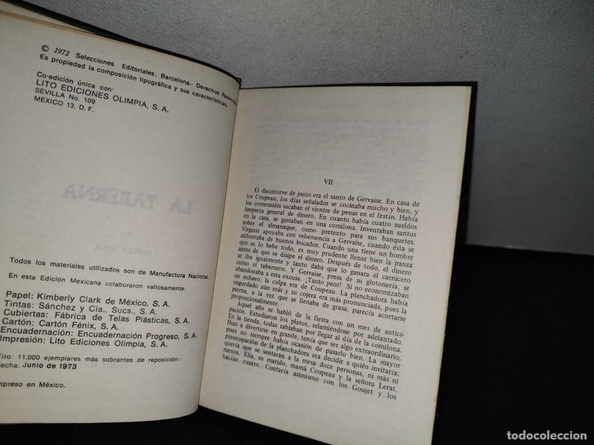 Libros de segunda mano: 76- LA TABERNA - EMILIO ZOLA - TOMO II - EDICIONES OLIMPIA, S. A. - 1973 - Foto 4