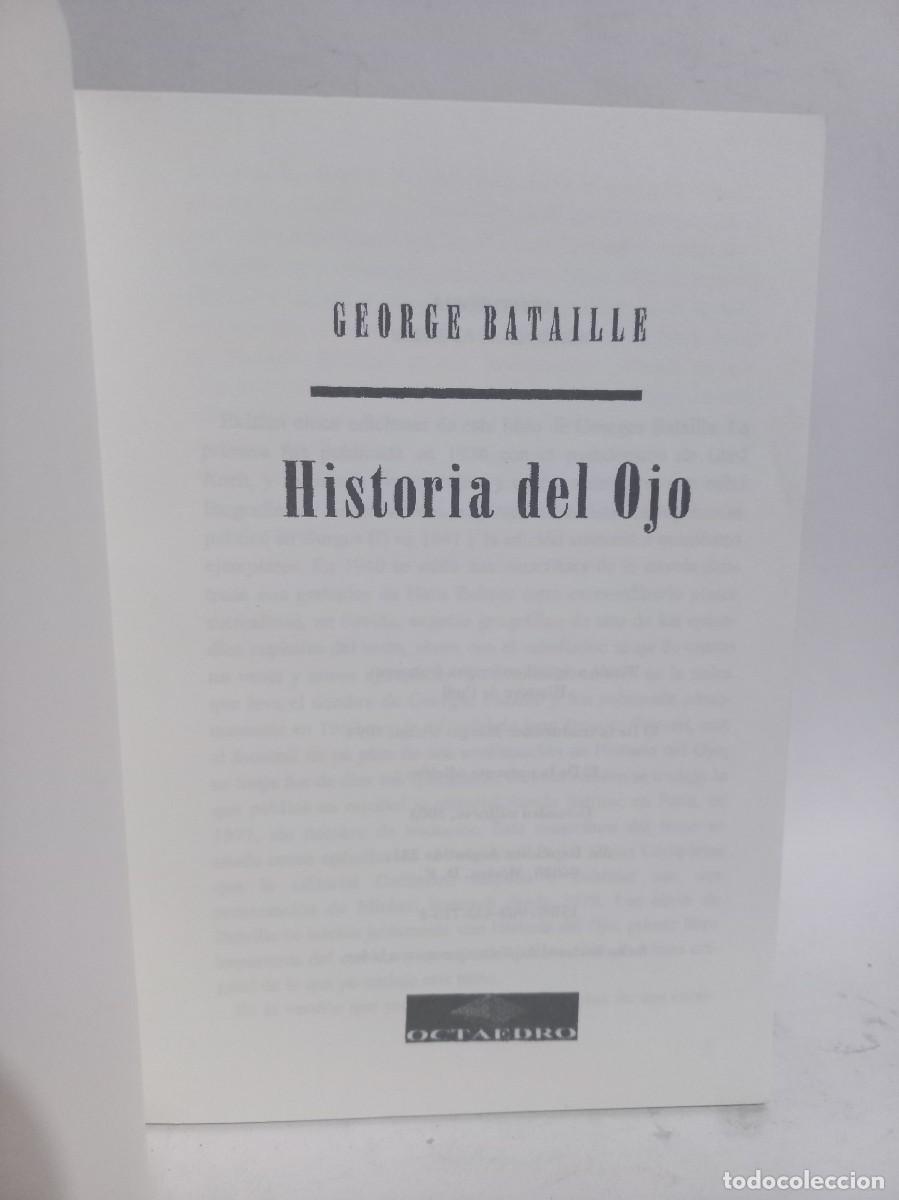 Libros de segunda mano: George Bataille - Historia del Ojo - 2003 - Foto 2