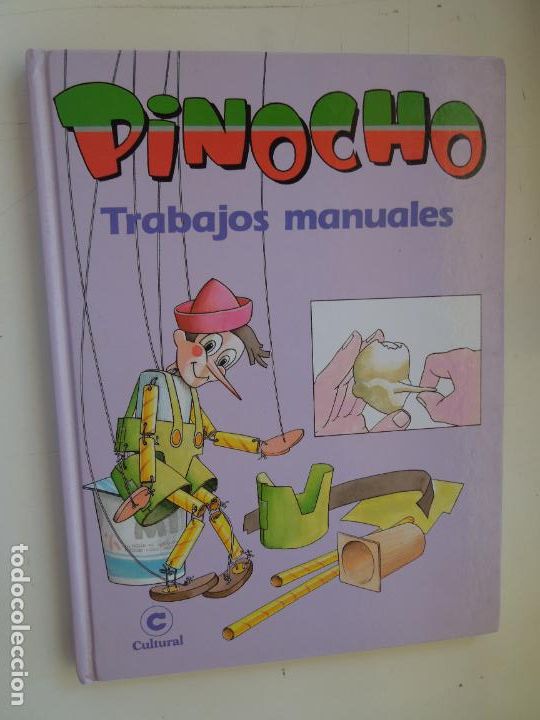 Libros de segunda mano: PINOCHO TRABAJOS MANUALES N&ordm; 1 - PAPEL- CARTULINA -ENVASES- PAPEL MACHE - CULTURAL 2000