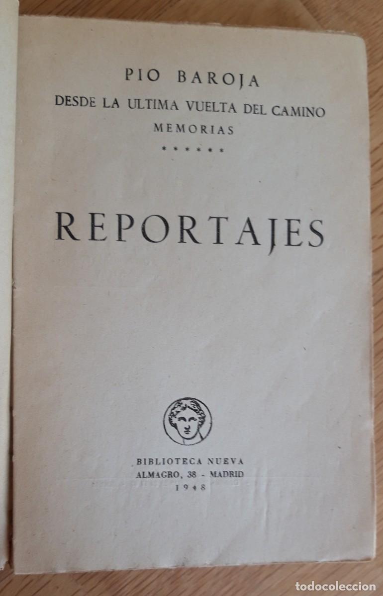 Libros de segunda mano: Reportajes. Pio Baroja - Foto 2