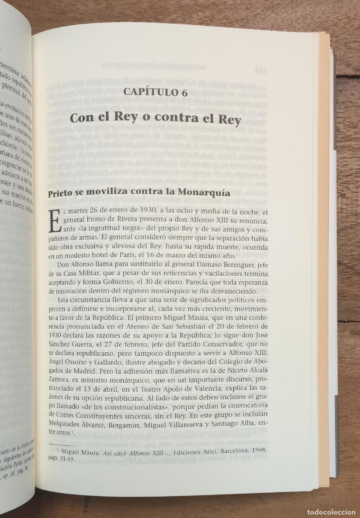 Libros de segunda mano: INDALECIO PRIETO: SOCIALISTA Y ESPA&Ntilde;OL. CABEZAS, Octavio. Algaba. 2005. - Foto 3