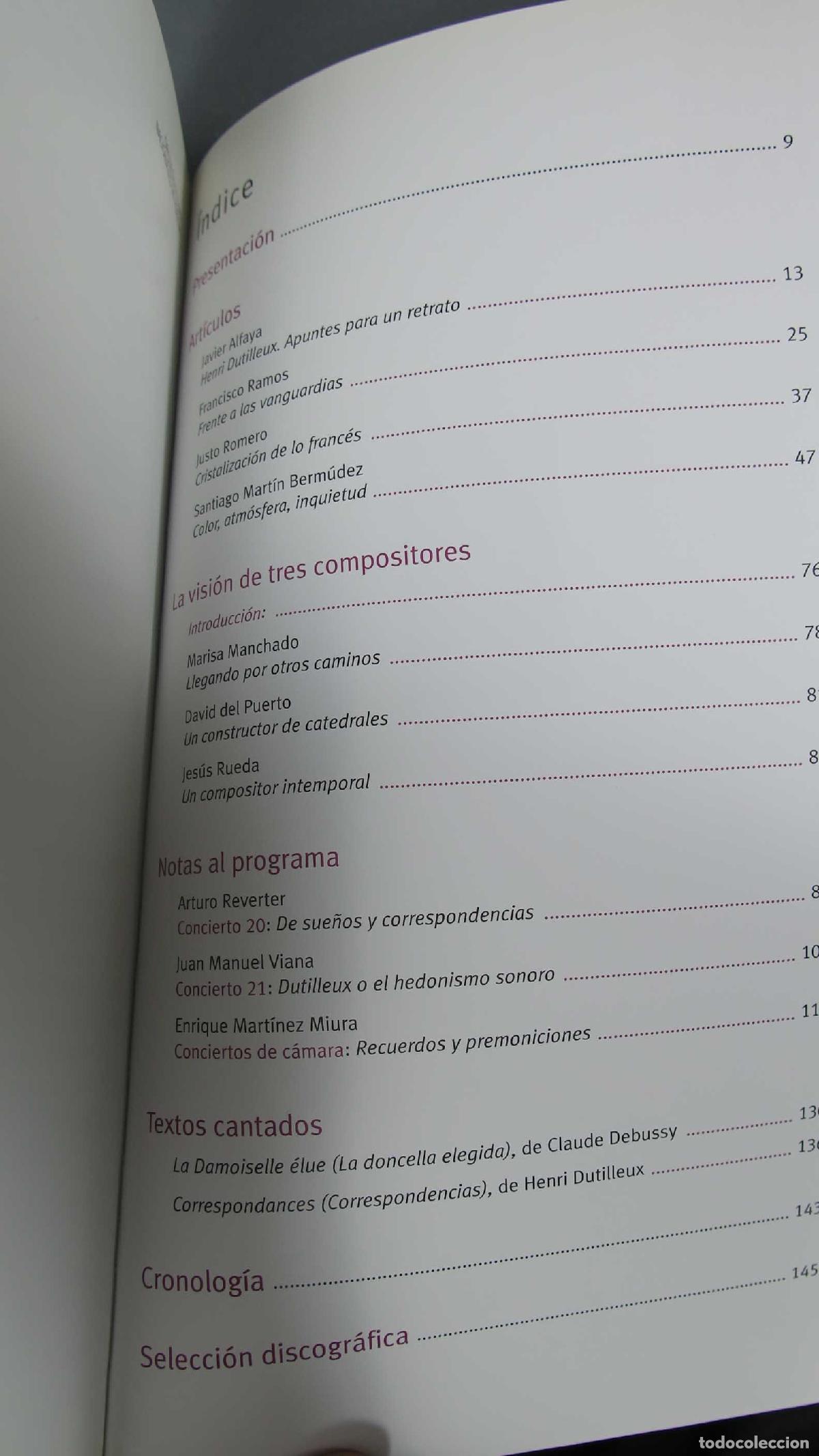 Libros de segunda mano: Carta blanca a Henri Dutilleux - Foto 2