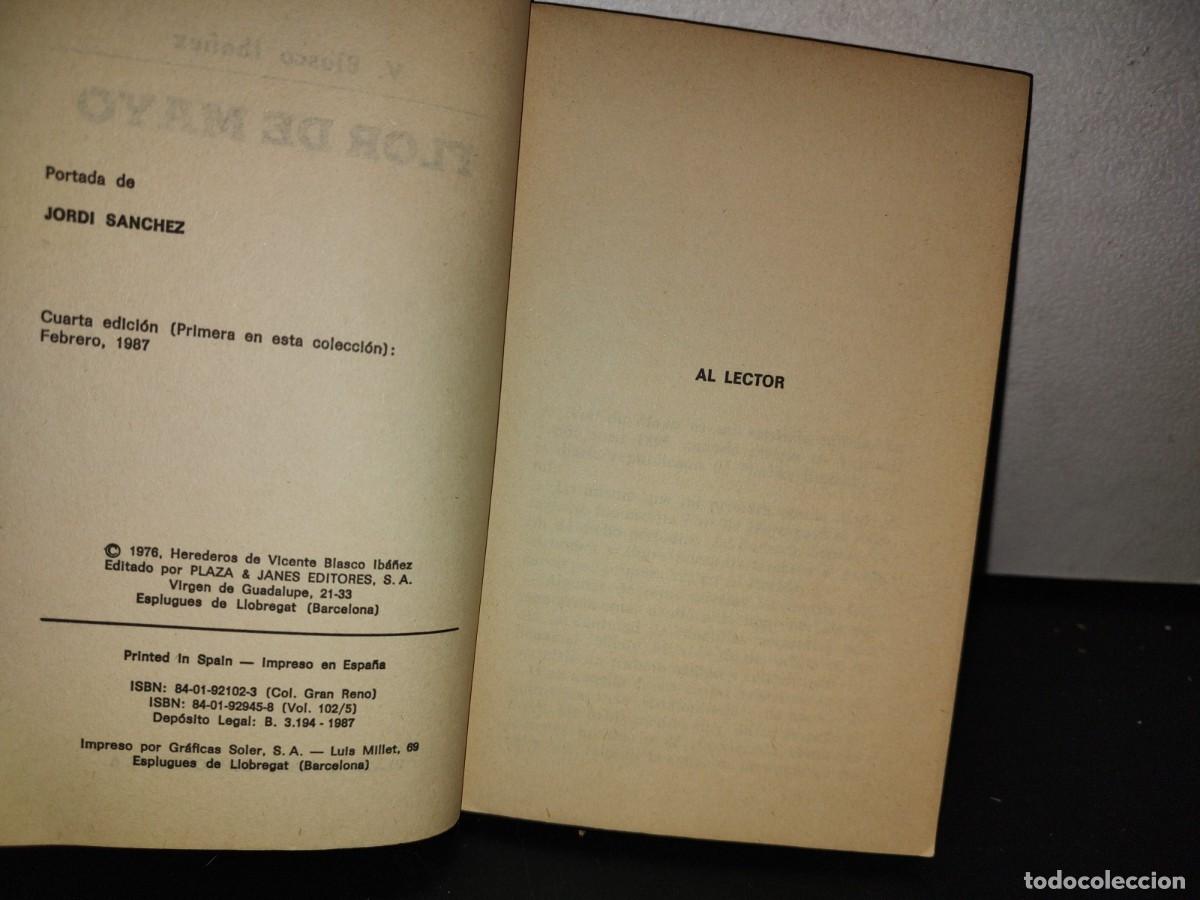 Libros de segunda mano: 77- FLOR DE MAYO - V. BLASCO IB&Aacute;&Ntilde;EZ - 1987 - Foto 5