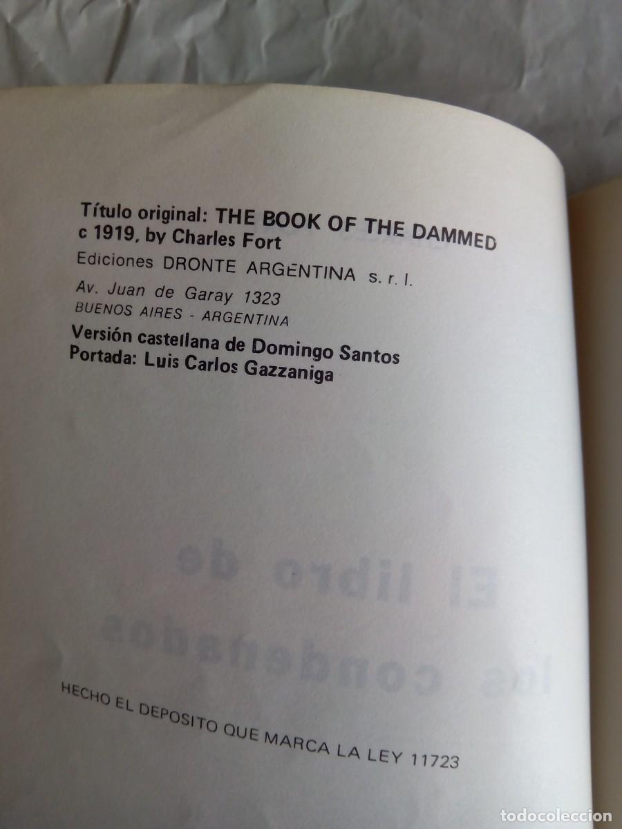 Libros de segunda mano: EL LIBRO DE LOS CONDENADOS / CHARLES FORT - Foto 7