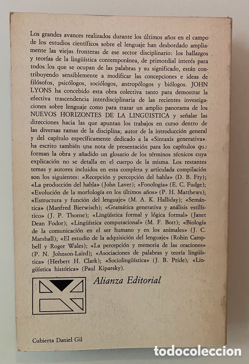 Libros de segunda mano: Nuevos horizontes de la ling&uuml;istica - LYONS, John (Selec.) - Foto 2