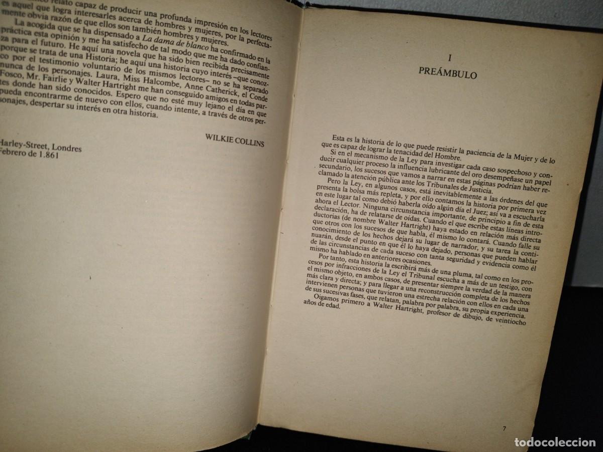 Libros de segunda mano: 77- LA DAMA DE BLANCO - WILKIE COLLINS - 1989 - Foto 6