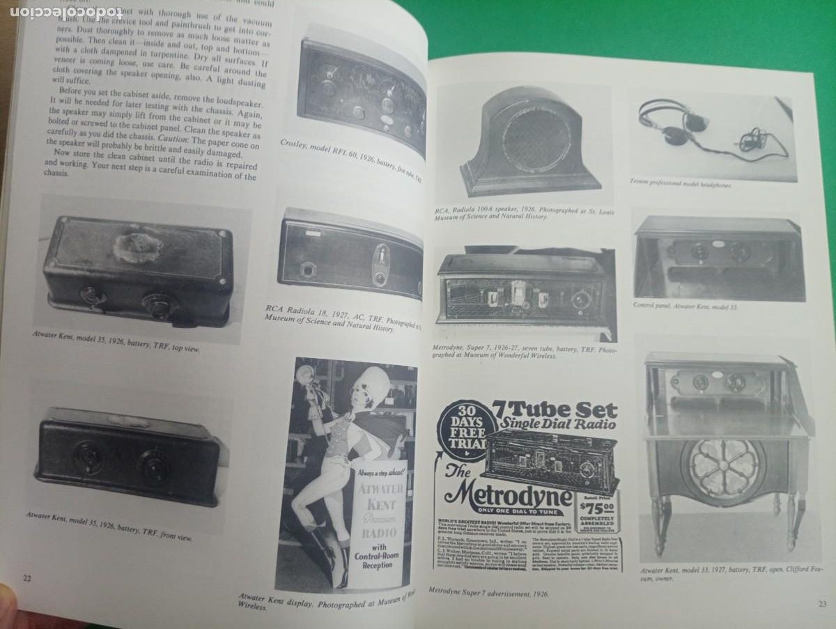 Libros de segunda mano: Antiguo libro ANTIQUE RADIOS. USA 1982. - Foto 4