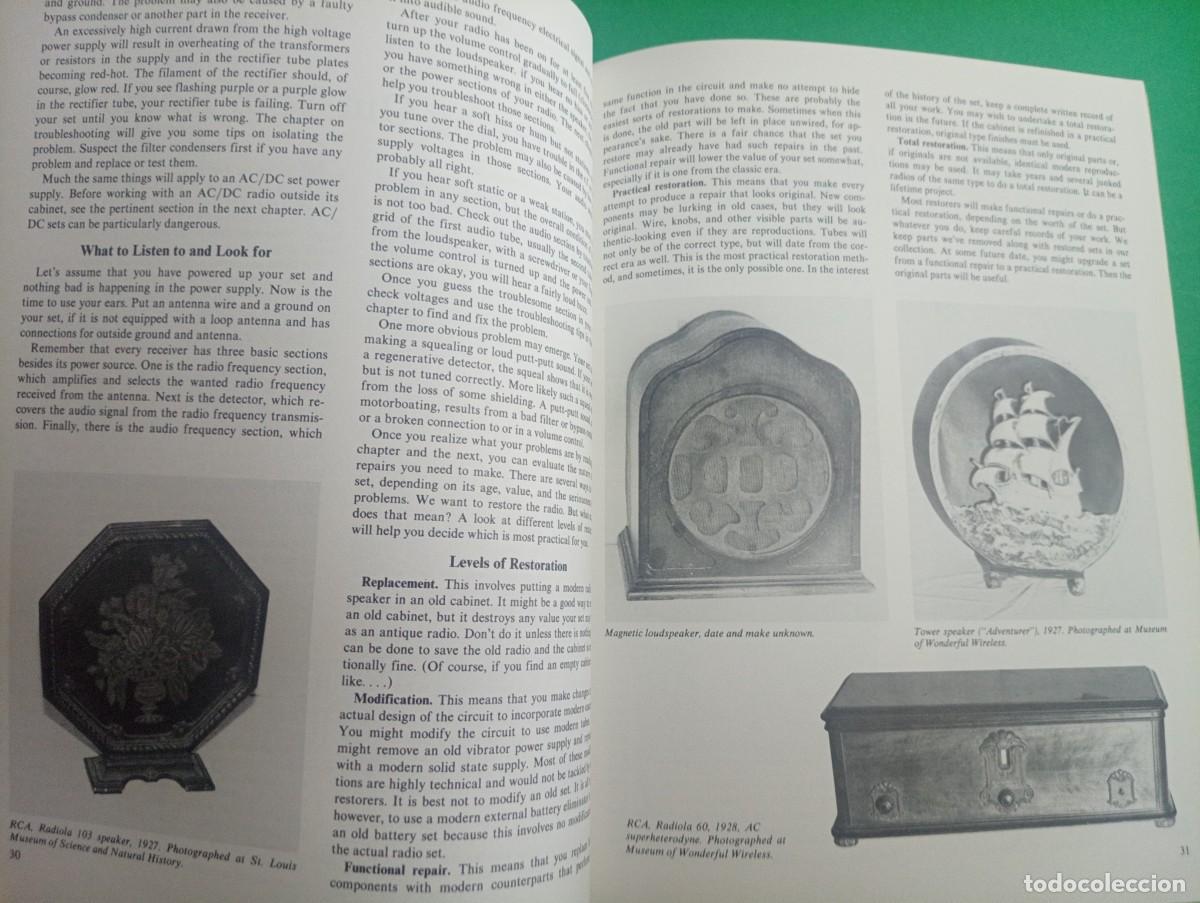 Libros de segunda mano: Antiguo libro ANTIQUE RADIOS. USA 1982. - Foto 5