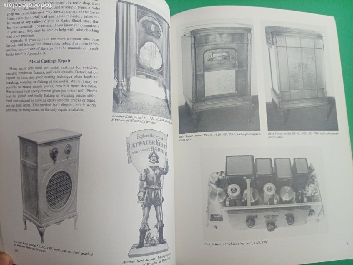 Libros de segunda mano: Antiguo libro ANTIQUE RADIOS. USA 1982. - Foto 6