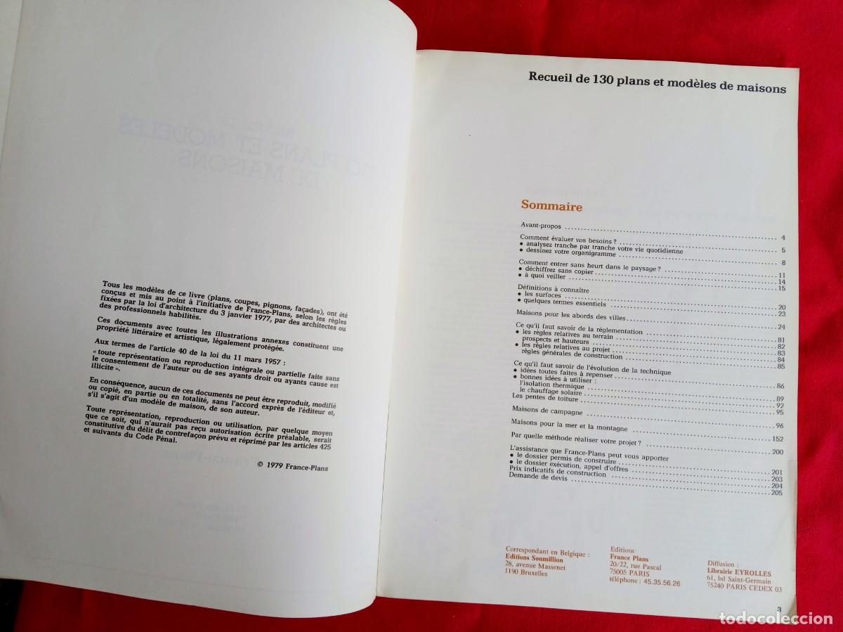Libros de segunda mano: Libro de arquitectura de planos de casas en franc&eacute;s - Foto 3