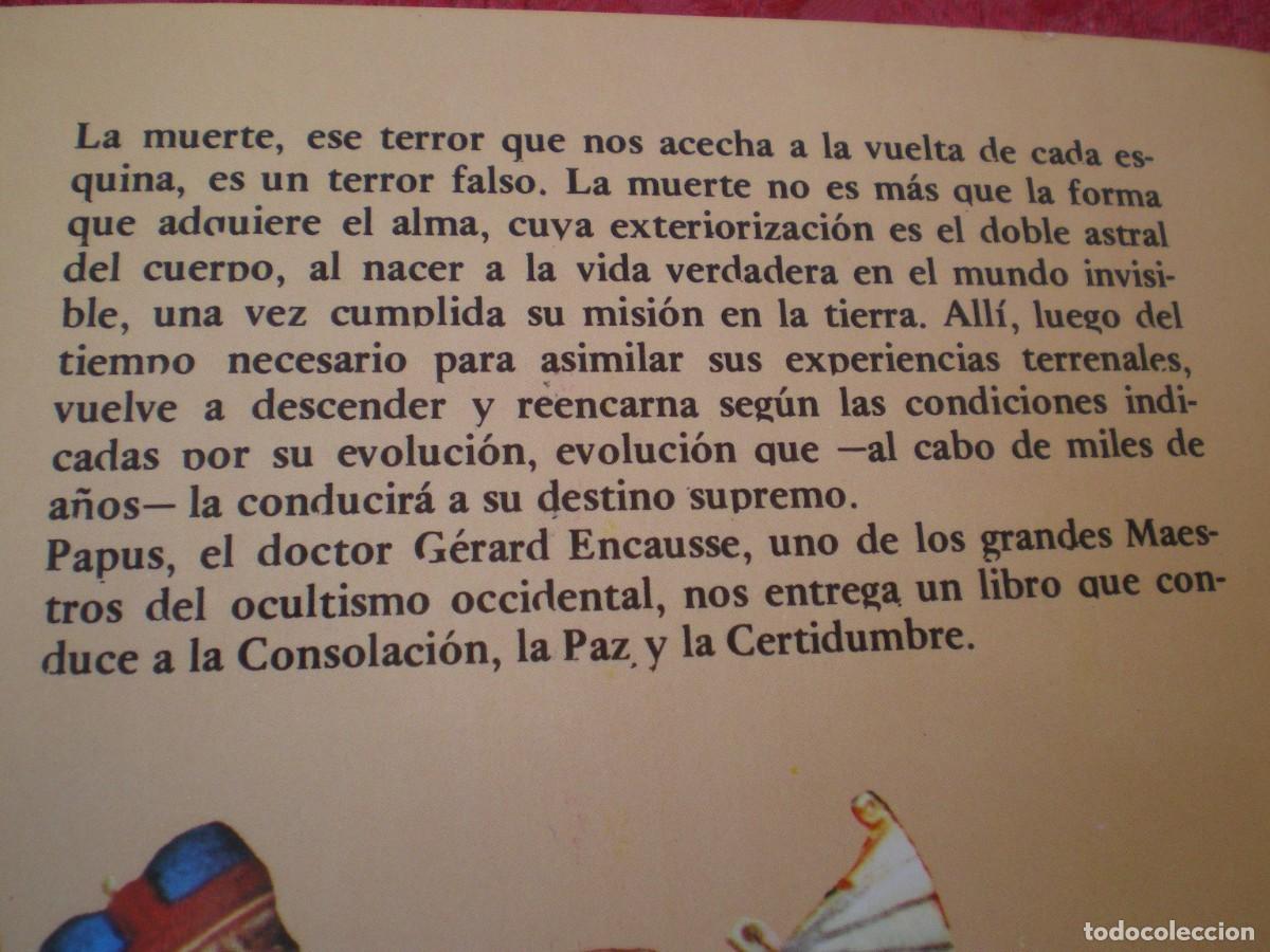 Libros de segunda mano: LA REENCARNACI&Oacute;N. PAPUS. - Foto 5