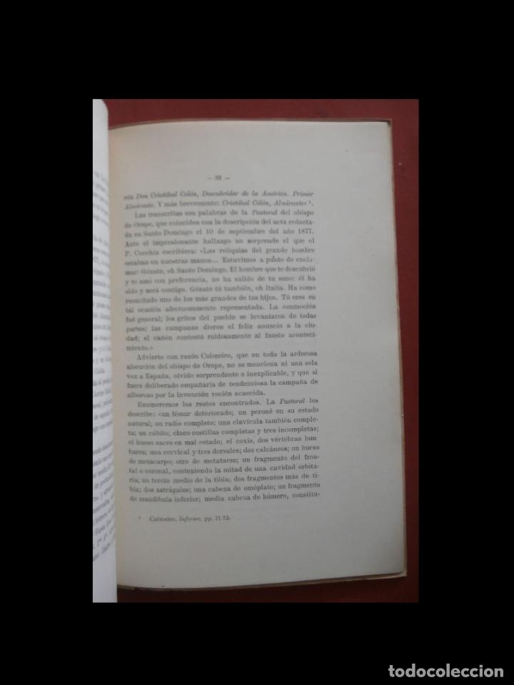 Libros de segunda mano: Los restos de Colon. Antonio Ballesteros Beretta - Foto 5