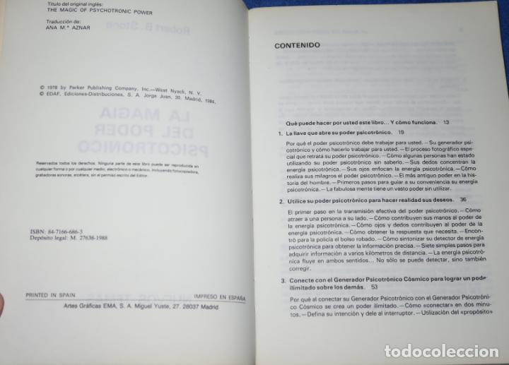 Libros de segunda mano: La magia del poder psicotr&oacute;nico - Robert B. Stone - EDAF (1988) - Foto 2