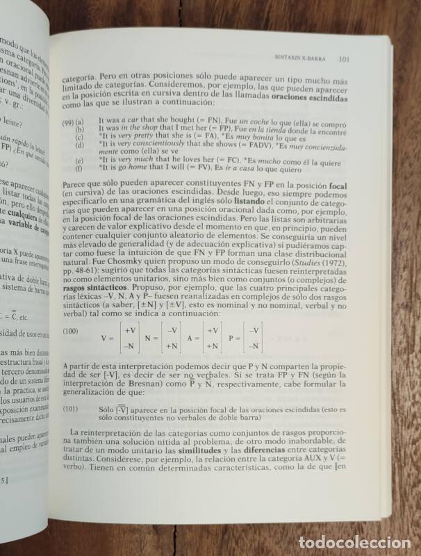 Libros de segunda mano: INTRODUCCI&Oacute;N A LA SINTAXIS TRANSFORMATIVA. RADFORD, Andrew. Teide. 1988. - Foto 3