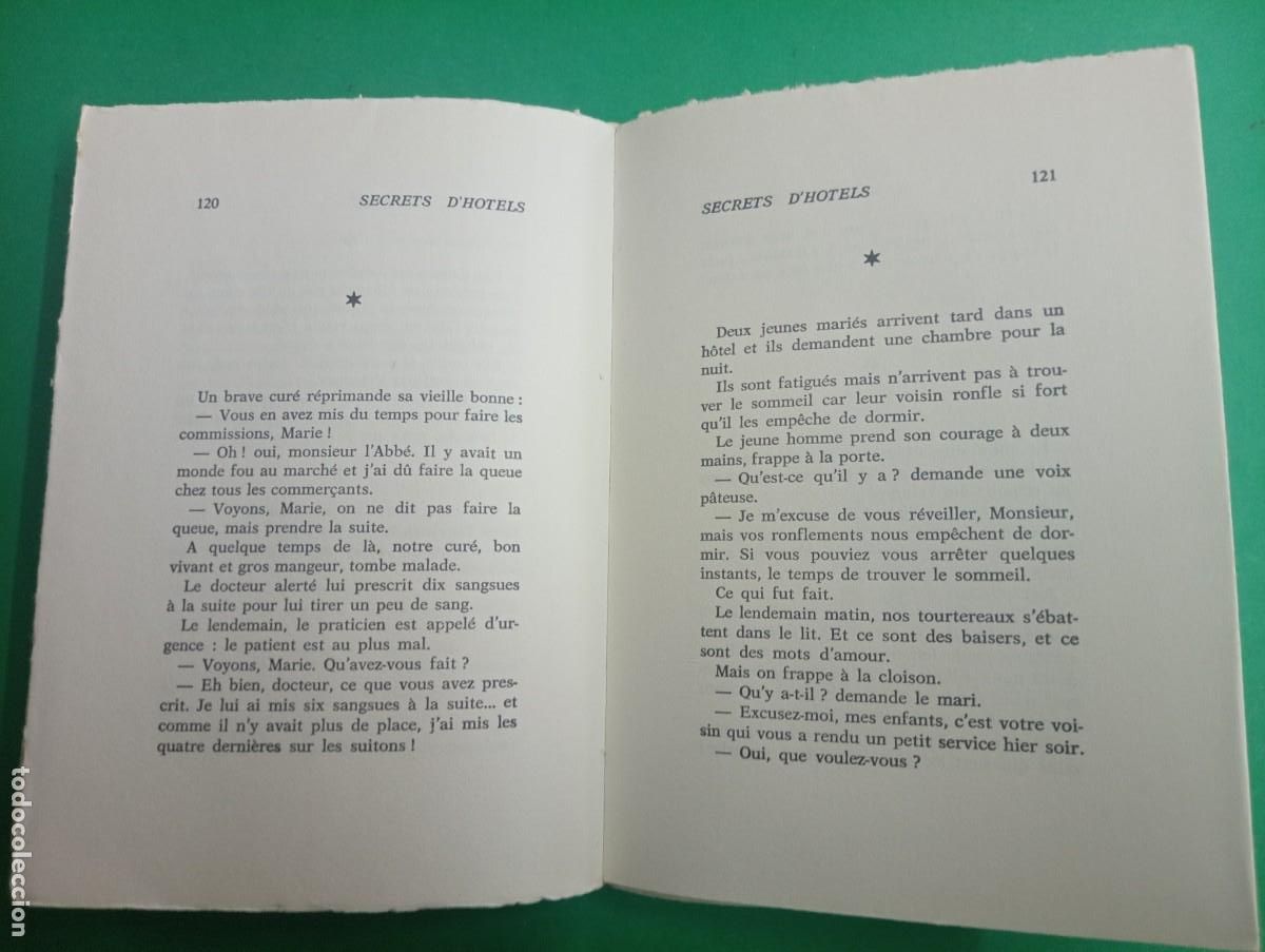 Libros de segunda mano: Antiguo libro Er&oacute;tico SECRETS D&acute;HOTELS. Par&iacute;s 1967. - Foto 5