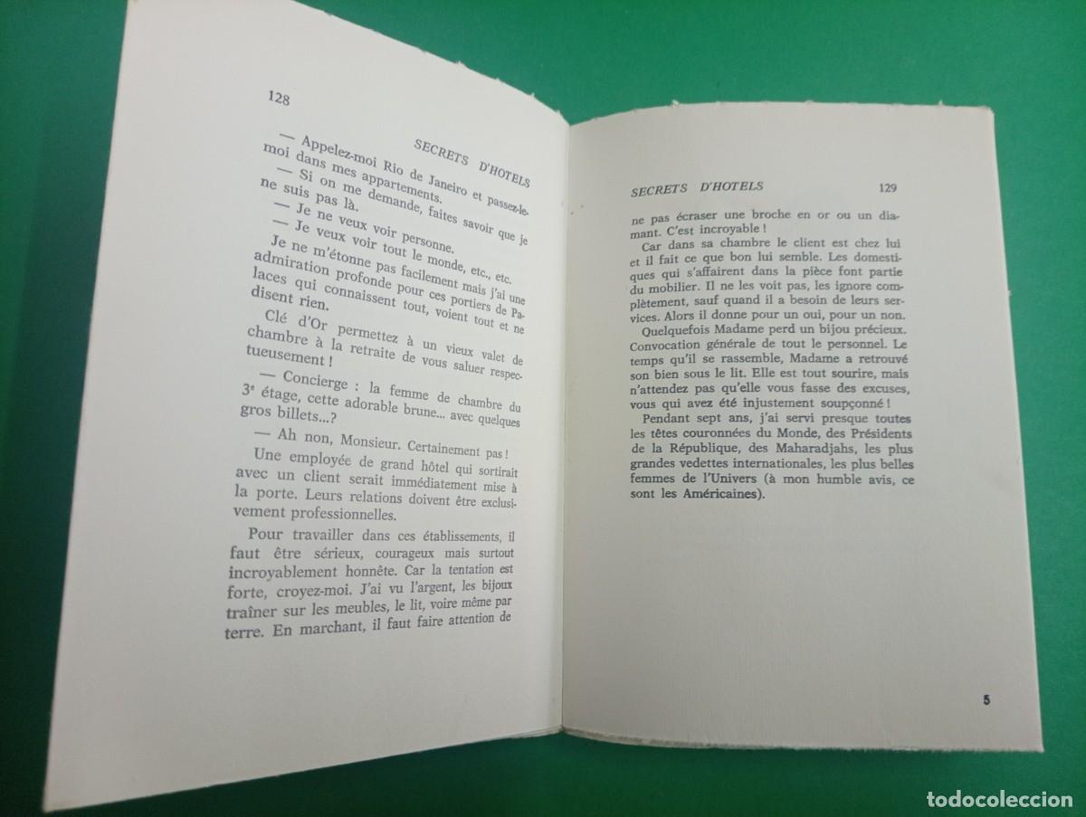Libros de segunda mano: Antiguo libro Er&oacute;tico SECRETS D&acute;HOTELS. Par&iacute;s 1967. - Foto 6