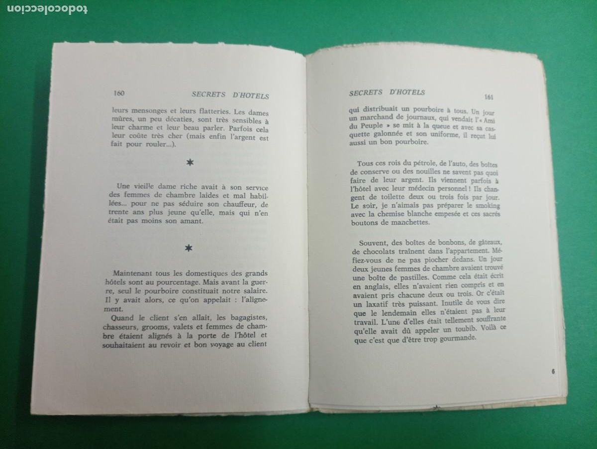 Libros de segunda mano: Antiguo libro Er&oacute;tico SECRETS D&acute;HOTELS. Par&iacute;s 1967. - Foto 7