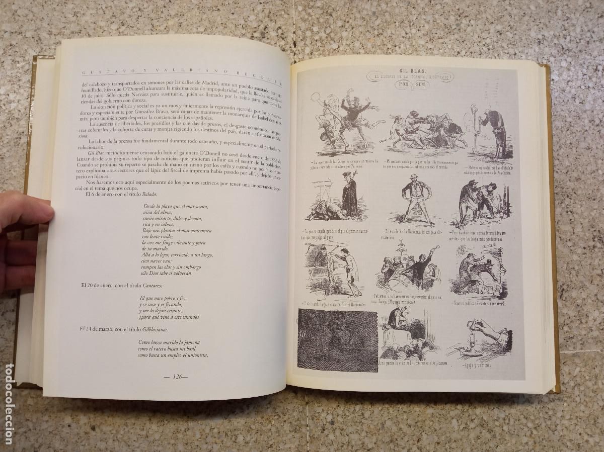 Libros de segunda mano: B&Eacute;CQUER, Valeriano y Gustavo Adolfo; Sem. Los Borbones en pelota. - Foto 7
