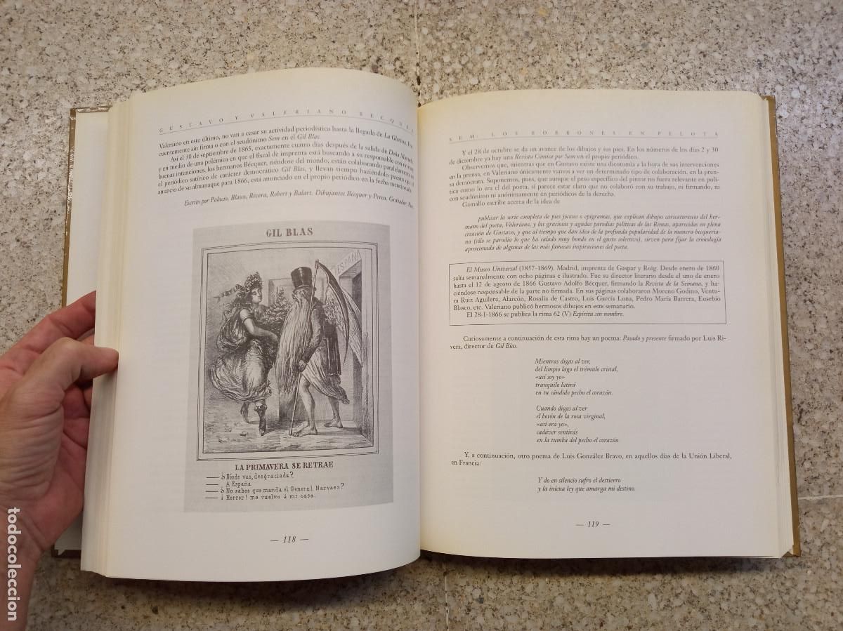 Libros de segunda mano: B&Eacute;CQUER, Valeriano y Gustavo Adolfo; Sem. Los Borbones en pelota. - Foto 8