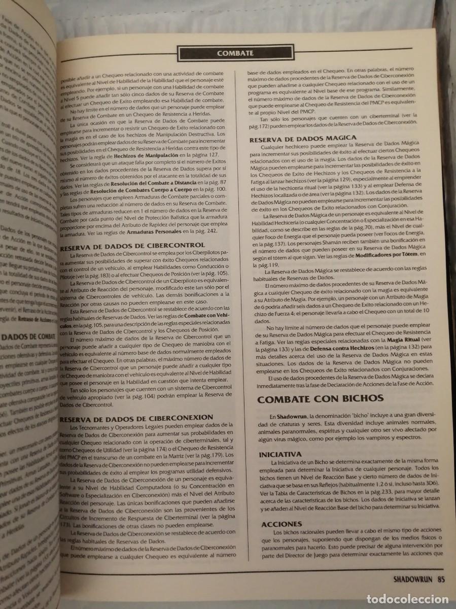 Libros de segunda mano: SHADOWRUN 3000 (Segunda edici&oacute;n 1993 tapa dura) - Foto 4