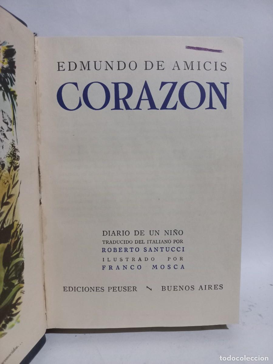 Libros de segunda mano: Edmundo de Amicis - Coraz&oacute;n - 1956 - Foto 1