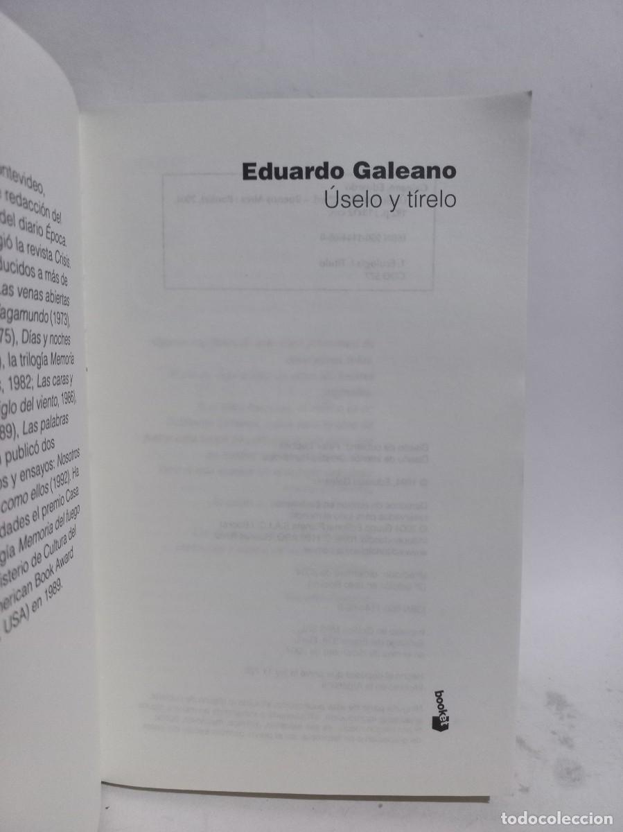 Libros de segunda mano: Eduardo Galeano - &Uacute;selo y T&iacute;relo - 2004 - Foto 2