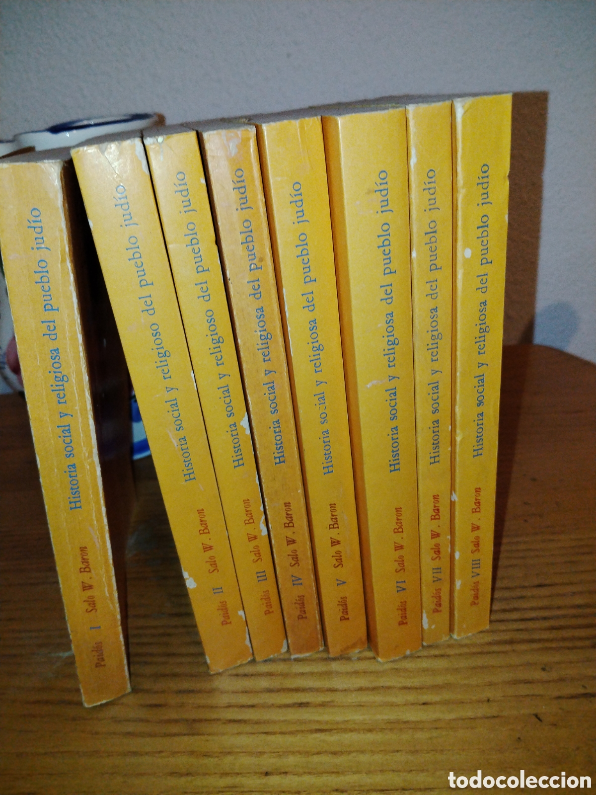 Libros de segunda mano: Historia social y religiosa del pueblo jud&iacute;o. 8 vol&uacute;menes. Sal&oacute; W Baron