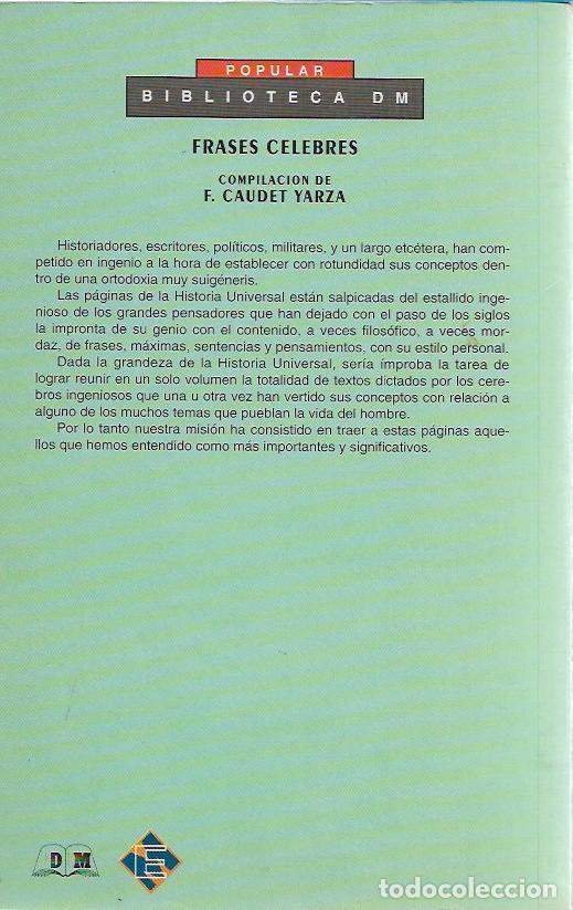 Libros de segunda mano: Frases celebres - Caudet Yarza, F. - Foto 2