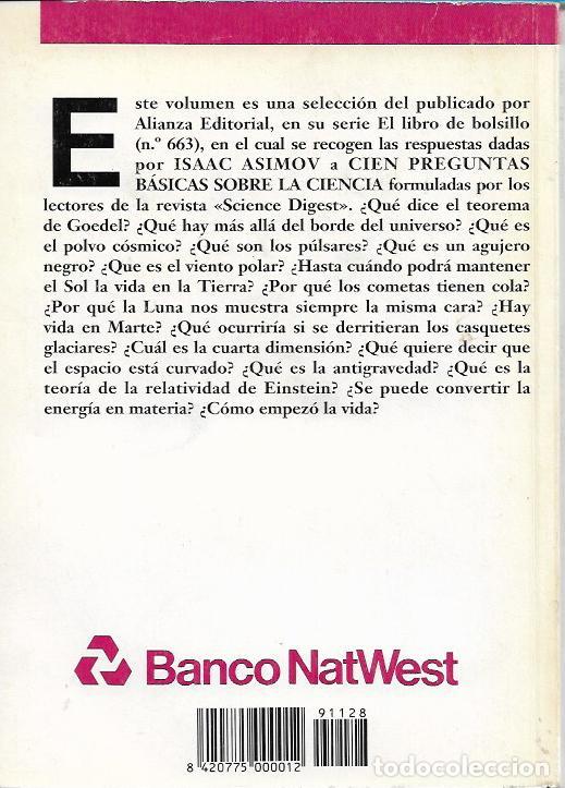 Libros de segunda mano: Preguntas basicas sobre la ciencia (biblioteca de El Sol 15) - Asimov, Isaac - Foto 3