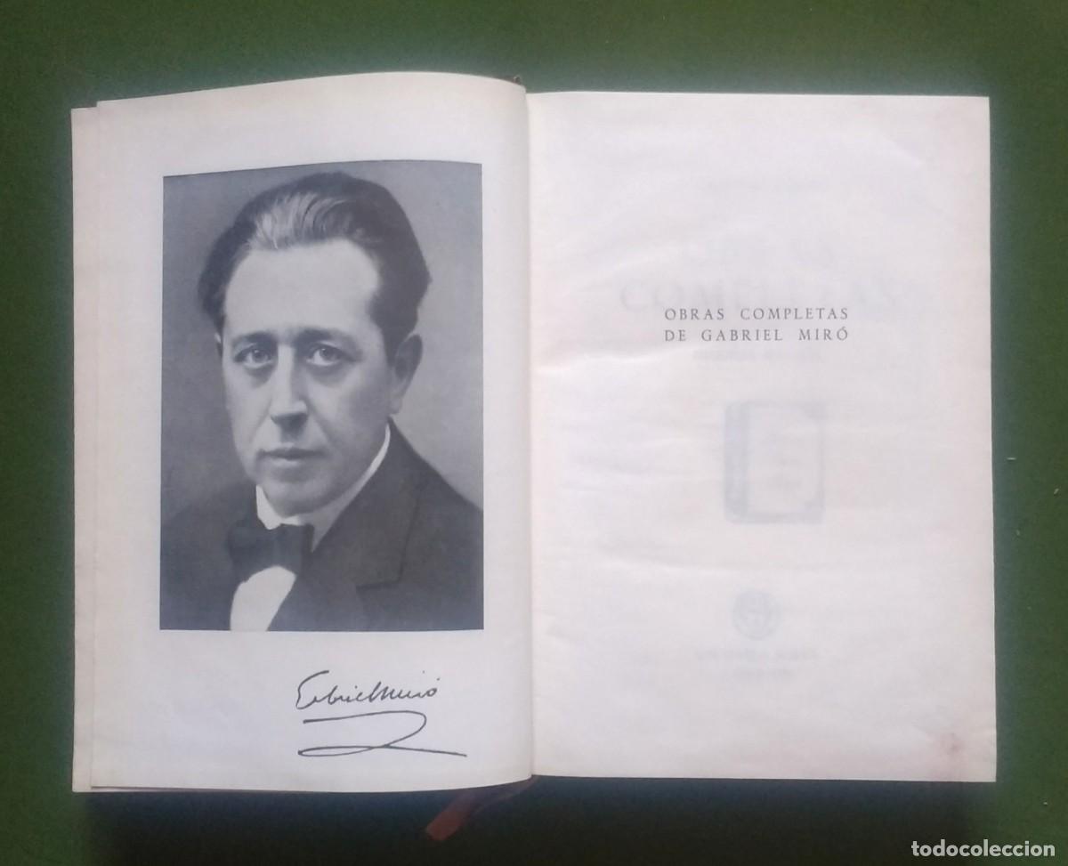 Libros de segunda mano: OBRAS COMPLETAS DE GABRIEL MIR&Oacute; - BIBLIOTECA NUEVA 1953 - Foto 3