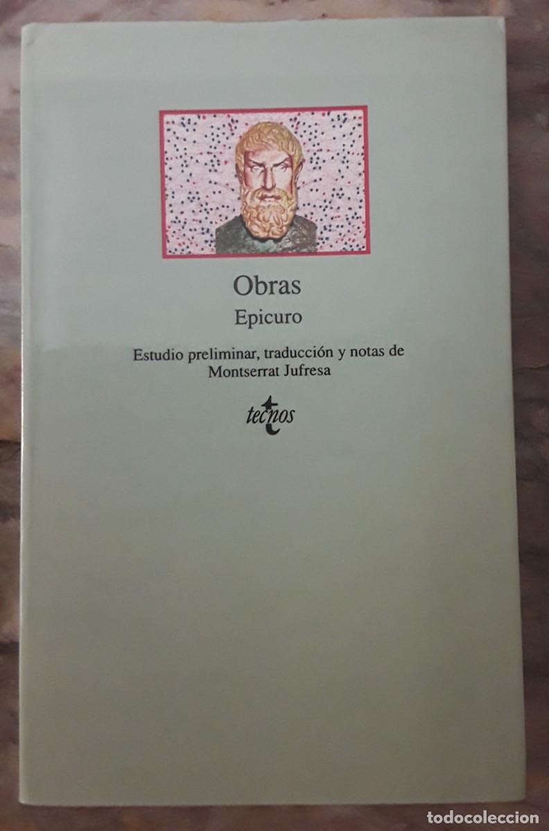 Libros de segunda mano: EPICURO. OBRAS. TECNOS. - Foto 1