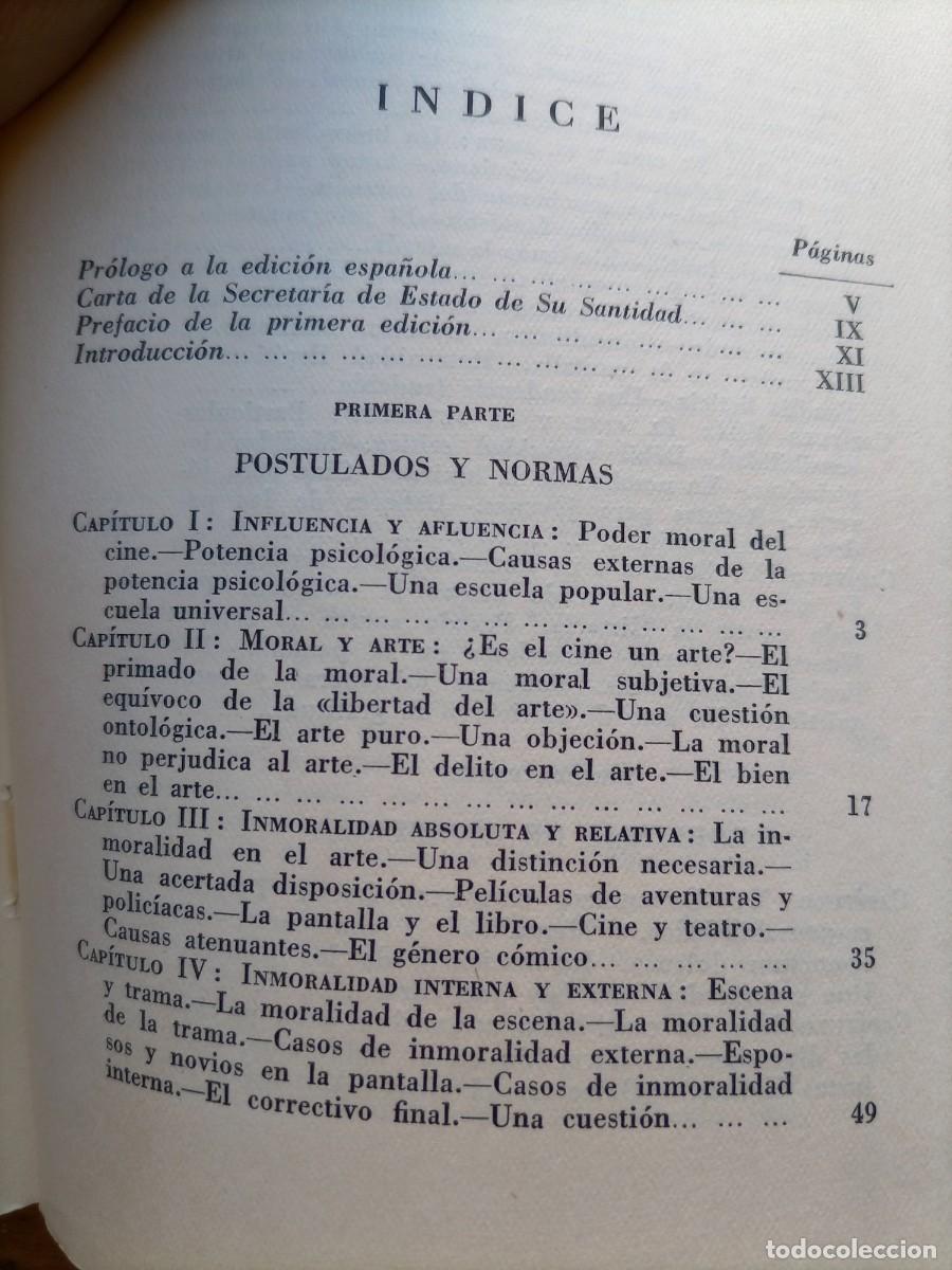Libros de segunda mano: Cine y moral Luigi Givardi 1951 - Foto 4