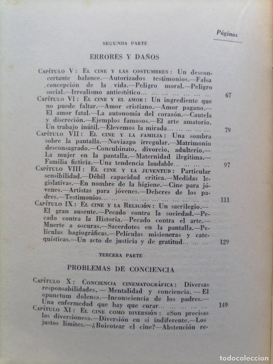Libros de segunda mano: Cine y moral Luigi Givardi 1951 - Foto 5