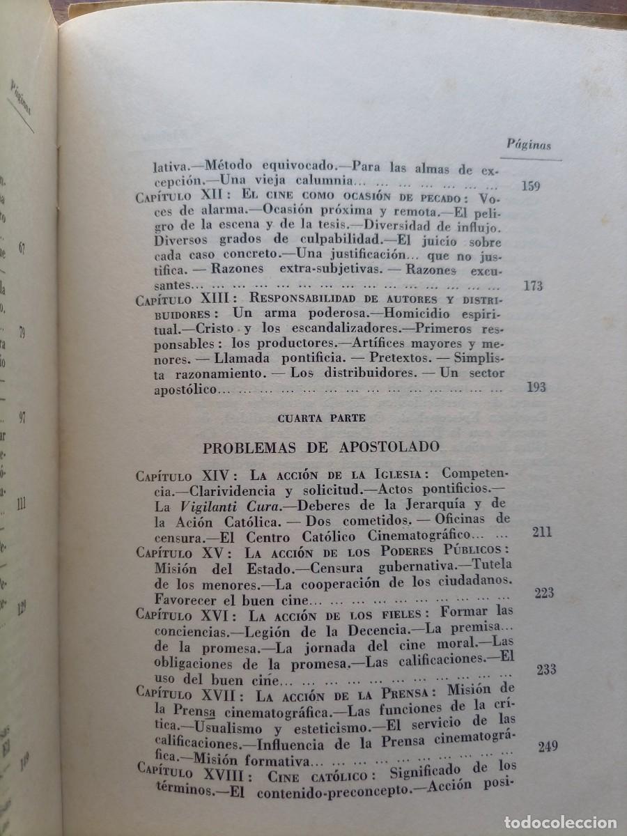 Libros de segunda mano: Cine y moral Luigi Givardi 1951 - Foto 6