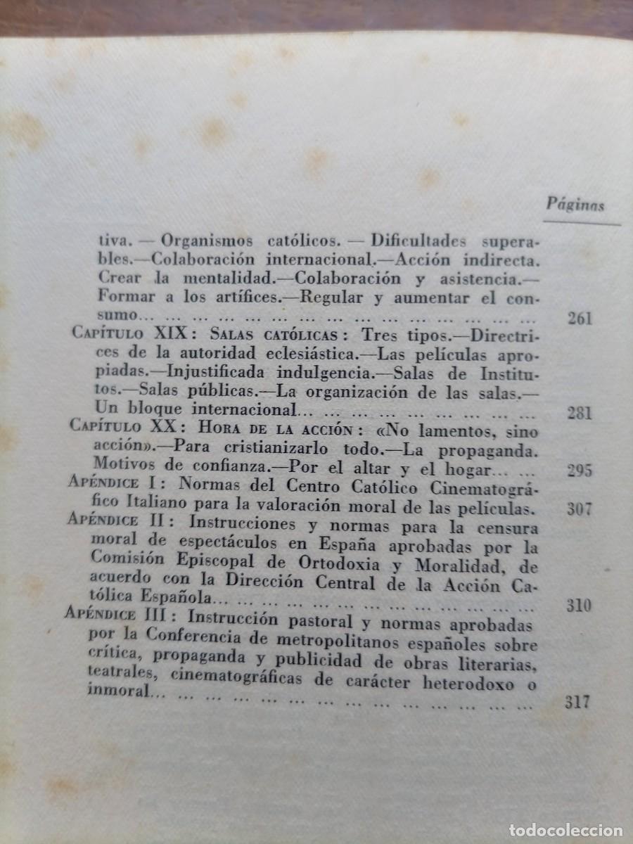 Libros de segunda mano: Cine y moral Luigi Givardi 1951 - Foto 7