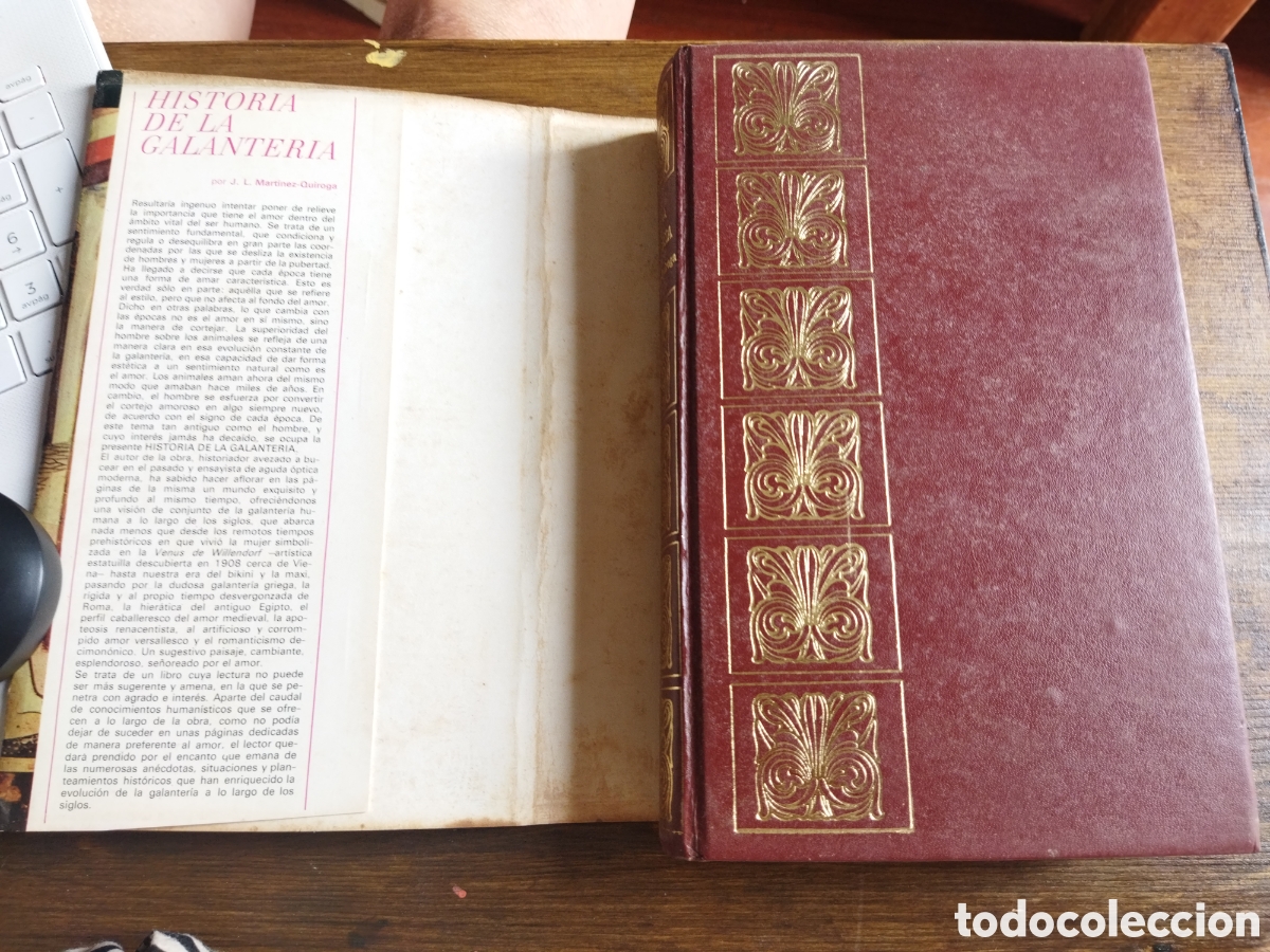 Libros de segunda mano: Historia de la galanter&iacute;a /Mart&iacute;nez Quiroga J.L. - Foto 2