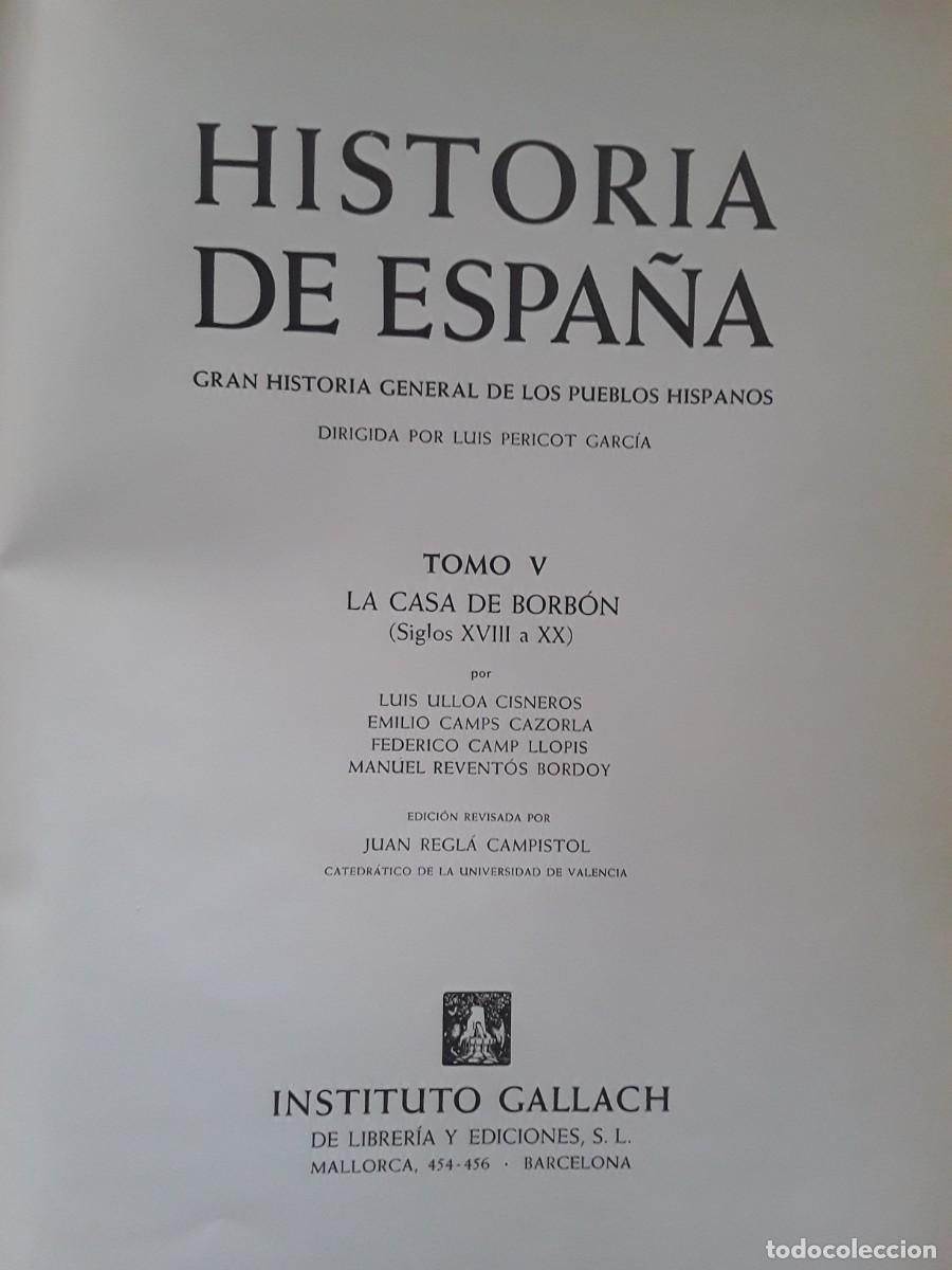 Libros de segunda mano: HISTORIA DE ESPA&Ntilde;A. INSTITUTO GALLACH. SEIS TOMOS. - Foto 6