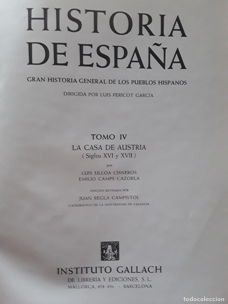 Libros de segunda mano: HISTORIA DE ESPA&Ntilde;A. INSTITUTO GALLACH. SEIS TOMOS. - Foto 9