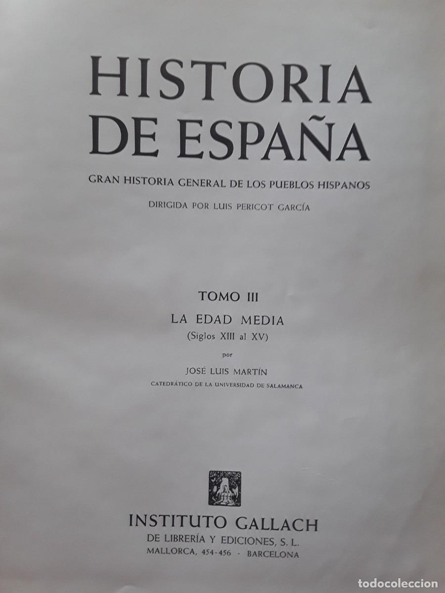 Libros de segunda mano: HISTORIA DE ESPA&Ntilde;A. INSTITUTO GALLACH. SEIS TOMOS. - Foto 10